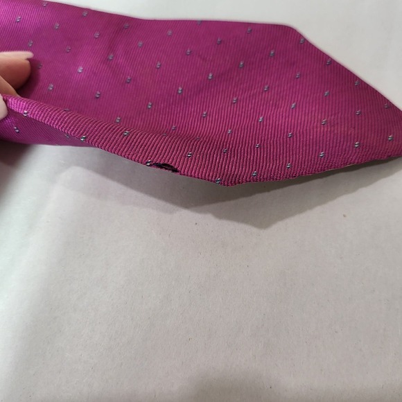 Vintage Christian Dior Silk Ties Lot of 2 Red Pink Barbie Core Flaw # 643 - Picture 9 of 12